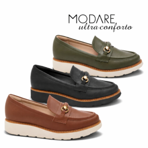 MODARE - Sapato Ultra Conforto Mocassim Feminino Napa