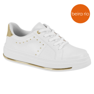 BEIRA RIO - Tênis Feminino Beira Rio Estilo Casual Versátil Dia