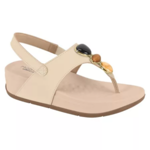 MODARE - Sandália Feminina Modare Anabela London Pedraria