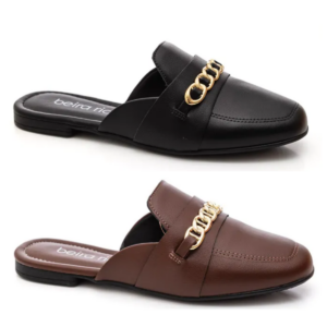 BEIRA RIO - Sapatilha Beira Rio Mule Feminino Em Napa